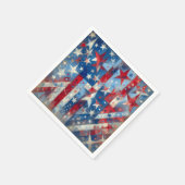 Rode, witte en blauwe Patriottische Onafhankelijkh Servet (Hoek)