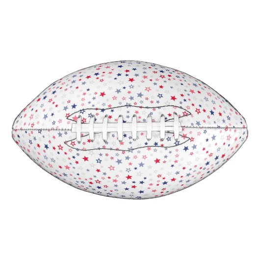 Rode, witte en blauwe patriottische sterren american football (Voorkant)