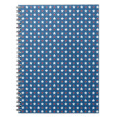 Rode witte en blauwe patriottische sterren notitieboek (Voorkant)
