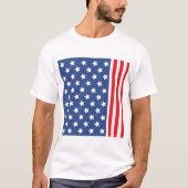 Rode, witte en blauwe patriottische vlag t-shirt (Voorkant)