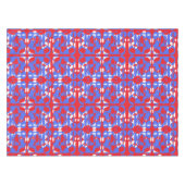 Rode, witte en blauwe patroonbollen tafelkleed (Voorkant (Horizontaal))