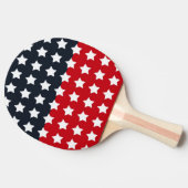 Rode, witte en blauwe pingpongpeddel tafeltennisbatje (Zijkant)
