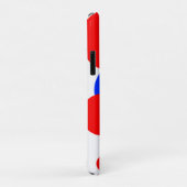 Rode, witte en blauwe pokkendots Case-Mate iPhone case (Achterkant/rechts)