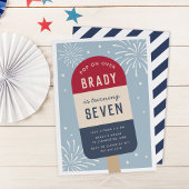  Rode Witte en Blauwe Pop Kinderen van Birthday Pa Kaart