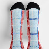 Rode, witte en blauwe  speldenkluiers sokken (Top)