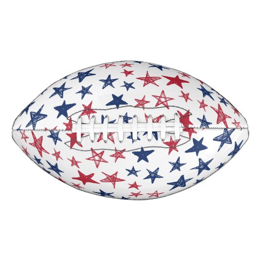 Rode, witte en blauwe sterren american football (Voorkant)