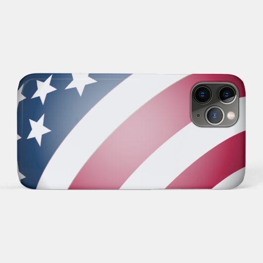 Rode, witte en blauwe sterren en strepen, Amerikaa Case-Mate iPhone Case (Achterkant (horizontaal))