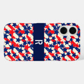 Rode, Witte en Blauwe Sterren en Strepen Case-Mate iPhone Case (Achterkant (horizontaal))