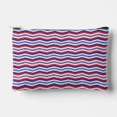 Rode witte en blauwe sterren en strepen Chevron Etui (Voorkant)