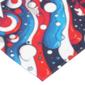 Rode, witte en blauwe sterren en strepen Patriotti Tafelkleed (Gekanteld)