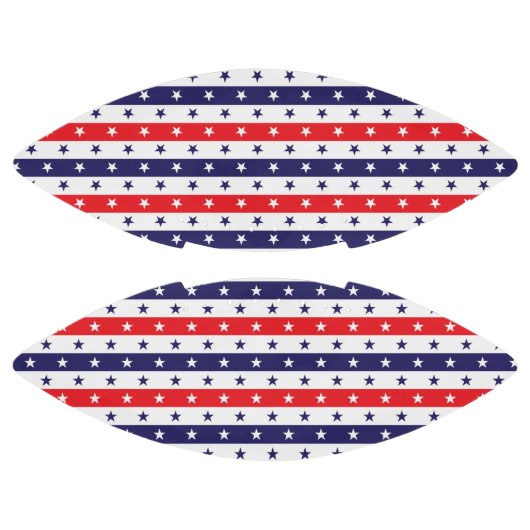 Rode, witte en blauwe sterren en stripes american football (Panelen)