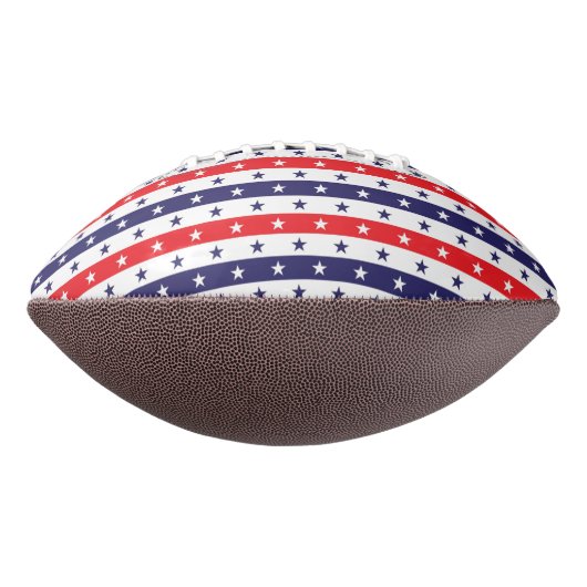 Rode, witte en blauwe sterren en stripes american football (Gedraaid 90)