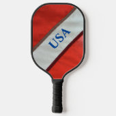 Rode witte en blauwe sterren en Stripes Amerikaans Pickleball Paddle (Achterkant)