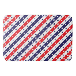Rode witte en blauwe sterren en stripes badmat