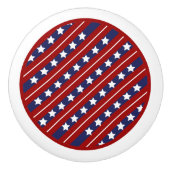 Rode witte en blauwe sterren en Stripes keramische Keramische Knop (Voorkant)