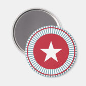 Rode witte en blauwe sterren en Stripes Magnet (Voorkant / Achterkant)