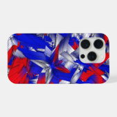 Rode Witte en Blauwe Sterren iPhone Hoesje (Achterkant horizontaal)