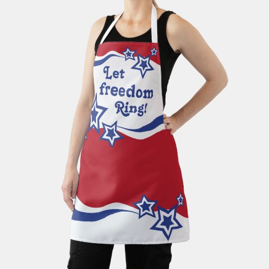 Rode, witte en blauwe sterren schort (Insitu)