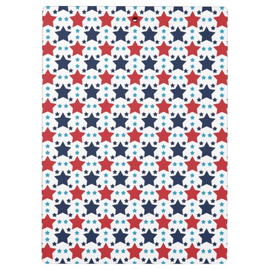 Rode, witte en blauwe sterren; sterrenbeeld klembord (Achterkant)