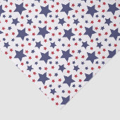 Rode witte en blauwe sterren tissuepapier (Detail)