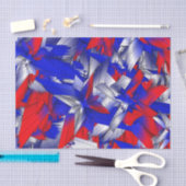 Rode Witte en Blauwe Sterren Tissuepapier (Craft)