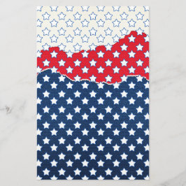 Rode, witte en blauwe sterren (Verenigde Staten) Briefpapier