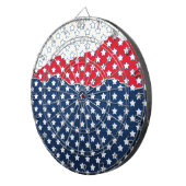 Rode, witte en blauwe sterren (Verenigde Staten) Dartbord (Voorkant Rechts)
