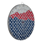 Rode, witte en blauwe sterren (Verenigde Staten) Dartbord (Voorkant Links)