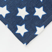 Rode, witte en blauwe sterren (Verenigde Staten) Fleece Deken (Hoek)