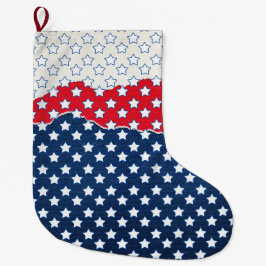 Rode, witte en blauwe sterren (Verenigde Staten) Grote Kerstsok