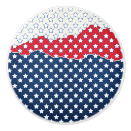 Rode, witte en blauwe sterren (Verenigde Staten) Keramische Knop