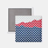 Rode, witte en blauwe sterren (Verenigde Staten) Magneet (Voorkant / Achterkant)