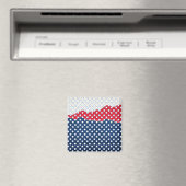 Rode, witte en blauwe sterren (Verenigde Staten) Magneet (Insitu (Vaatwasser))