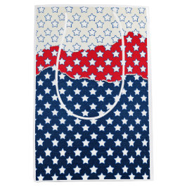 Rode, witte en blauwe sterren (Verenigde Staten) Medium Cadeauzakje