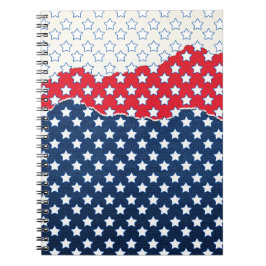 Rode, witte en blauwe sterren (Verenigde Staten) Notitieboek
