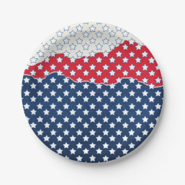 Rode, witte en blauwe sterren (Verenigde Staten) Papieren Bordje
