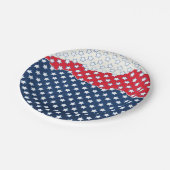 Rode, witte en blauwe sterren (Verenigde Staten) Papieren Bordje (Gekanteld)