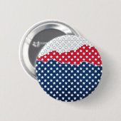 Rode, witte en blauwe sterren (Verenigde Staten) Ronde Button 5,7 Cm (Voorkant /achterkant)