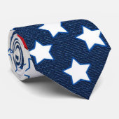 Rode, witte en blauwe sterren (Verenigde Staten) Stropdas (Opgerold)
