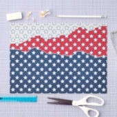 Rode, witte en blauwe sterren (Verenigde Staten) Tissuepapier (Craft)