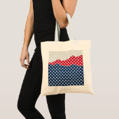 Rode, witte en blauwe sterren (Verenigde Staten) Tote Bag (Voorkant (product))