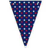 Rode witte en blauwe sterren vlaggetjes (Tweede vlag)