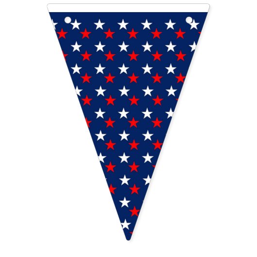 Rode witte en blauwe sterren vlaggetjes (Eerste vlag)