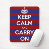 Rode witte en blauwe streep muismat (Met muis)