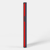 Rode, witte en blauwe strepen aangepaste naam iPhone hoesje (Rechterkant)