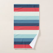 Rode witte en blauwe strepen bad handdoek (Handdoek)