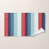 Rode witte en blauwe strepen bad handdoek (Handdoek)