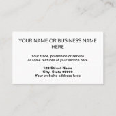 Rode witte en blauwe strepen Barber Visitekaartje (Achterkant)