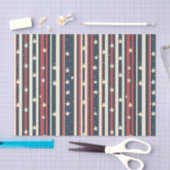 rode, witte en blauwe strepen met sterren (2) tissuepapier (Craft)