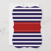 Rode, witte en blauwe strepen op 4 juli kaart (Achterkant)